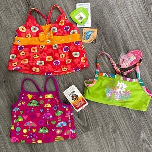 NWT| Baby Girl Swim Tops Lot